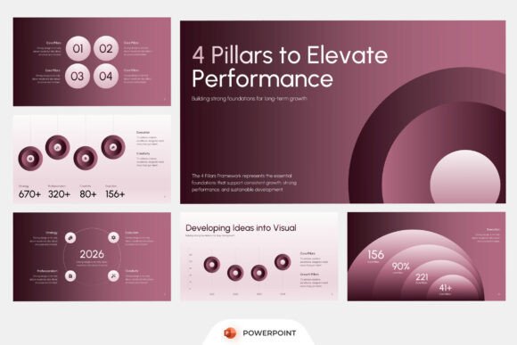 Download 4 Pillars Framework PowerPoint - Framework Collection