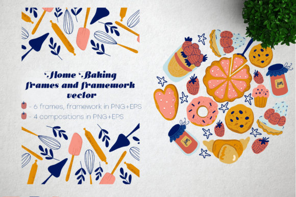 Download Home Baking Vector  Frames and Framework - Framework Collection