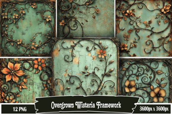 Download Overgrown Wisteria Framework - Framework Collection