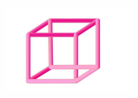 Download 3D Pink Cube Framework - Framework Collection