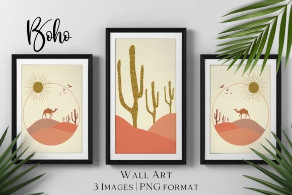 Download Boho Wall Art (Set of 3) - Premium Resources