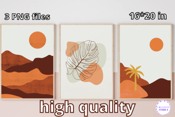 Download Boho Wall Art Set of 3 Prints - Premium Resources